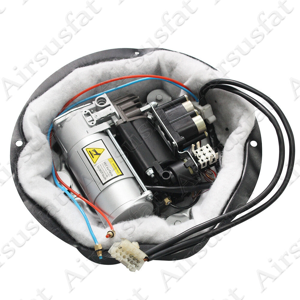 for BMW X5 E39 E53 E65 E66 2-Corner Air Compressor w/Valve Block+Bracket Cover