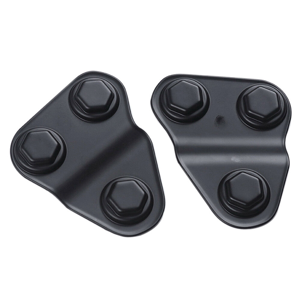 2Pcs for Wrangler JL JLU JT 2018-2021 Car Door Screw Protector Covers Trim Black