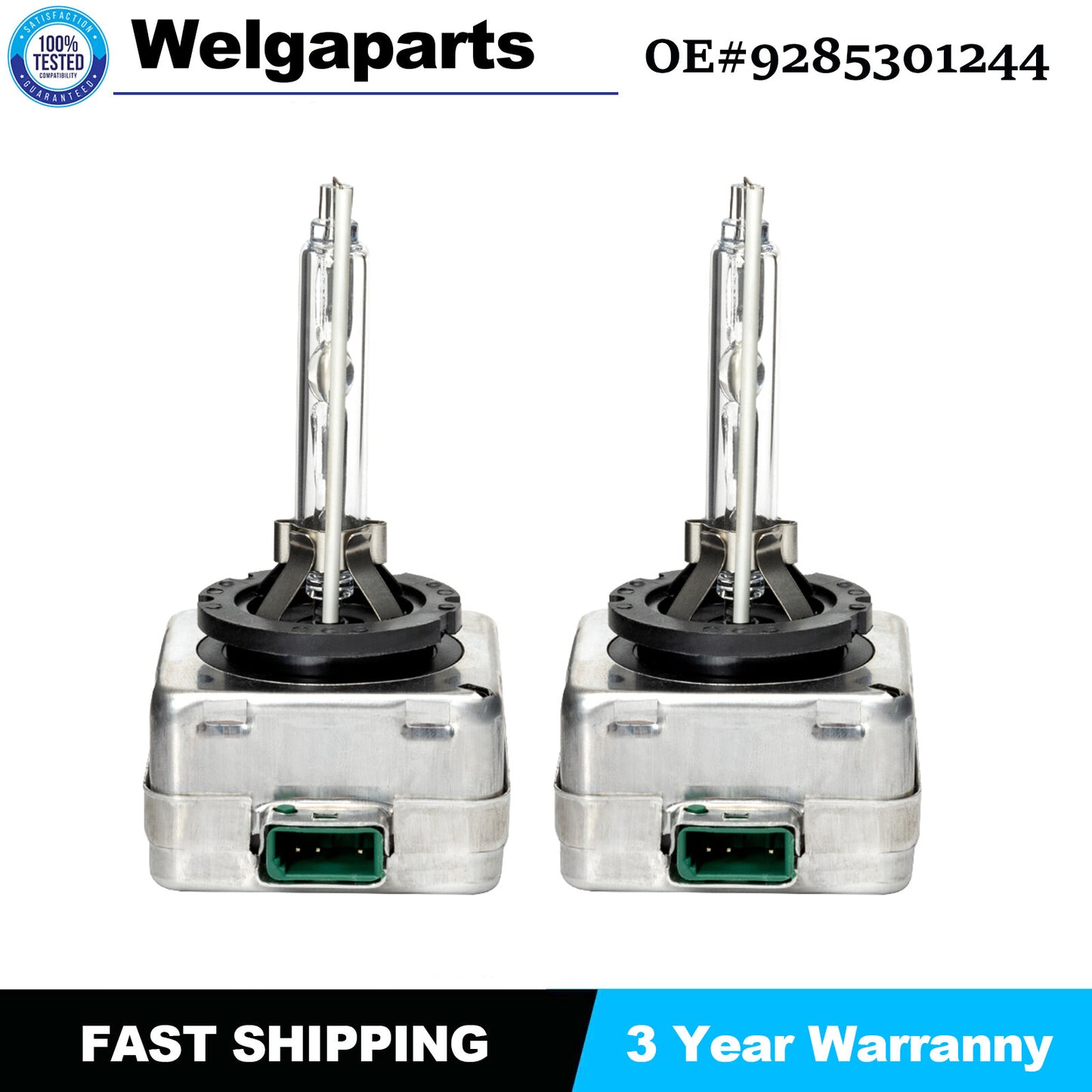 Set of 2 D3S 6000K 42302 42403 66340 66340HBI HID XENON HEADLIGHT BULBS SET New