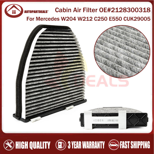 Cabin carbon air filter suitable for Mercedes W218 A207 R231 C204 V212 S212 2128300318 Q