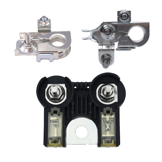 3pcs Battery Fuse Positive/Negative Battery Terminals Kit Fit for Ford F-150 Q