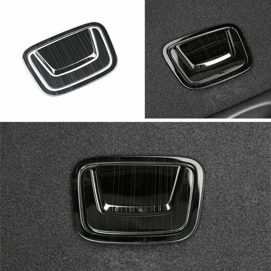 Fit For 2019-23 for Cadillac XT4 Black Steel Tailgate Rear Door Handle Cover Trim