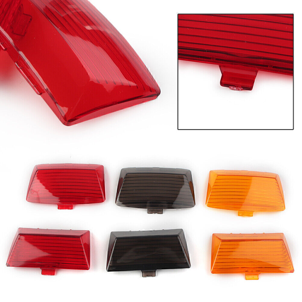 2x Motorcycle Fender Tips Mud Guard Light Lens Fit for Harley Touring Ultra Classic