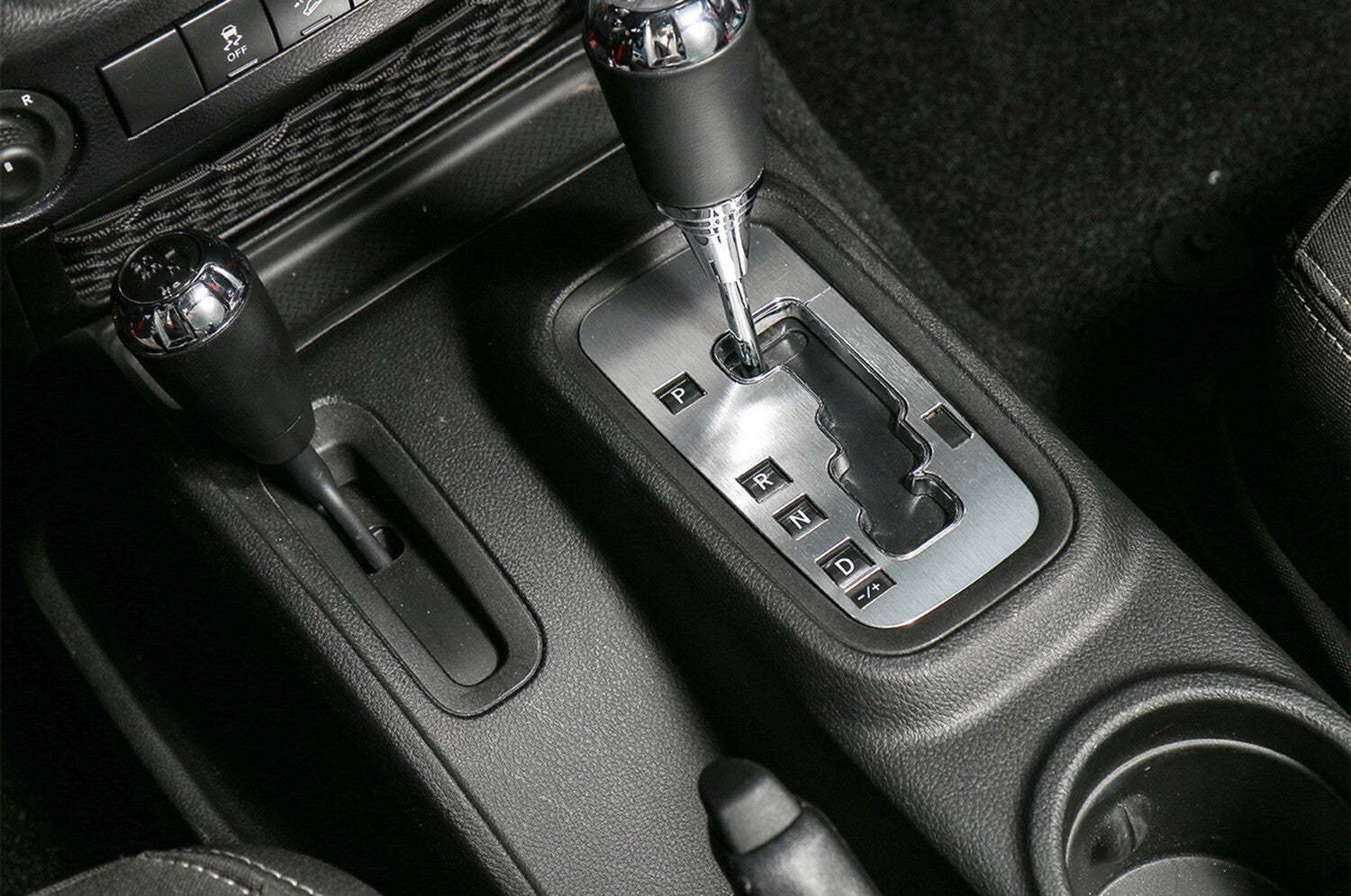 Interior Gear Shift Box Panel Cover Trim for Jeep for Wrangler JK JKU 2011-17 Silver