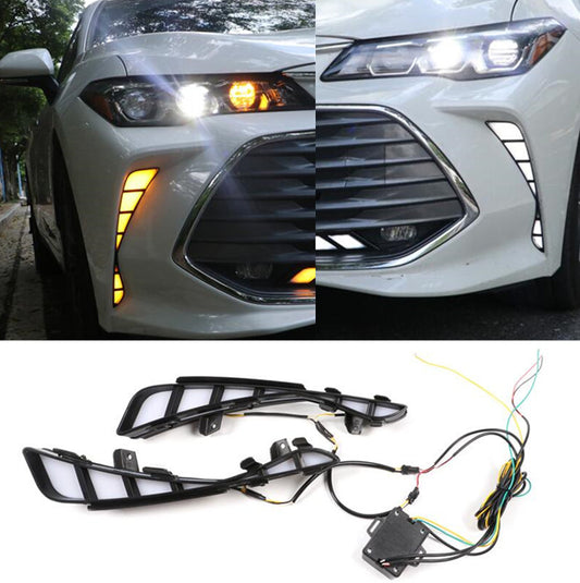 DRL LED Daytime Running Lights with Turn Signals 2pc For 19-22 for Avalon B n