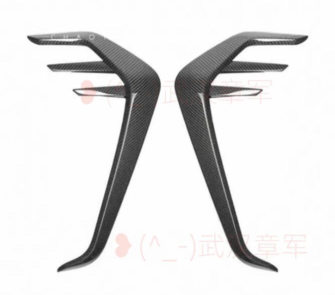 SUIT@FOR 21-25 for BMW G80 G82 M3 M4 Dry Carbon Fiber Front fender decorative strip Q