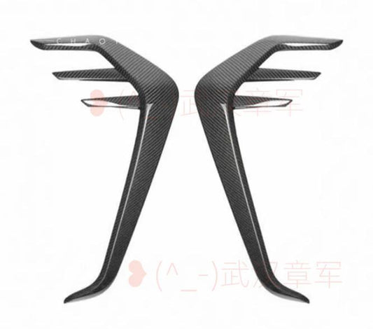 SUIT@FOR 21-25 for BMW G80 G82 M3 M4 Dry Carbon Fiber Front fender decorative strip Q