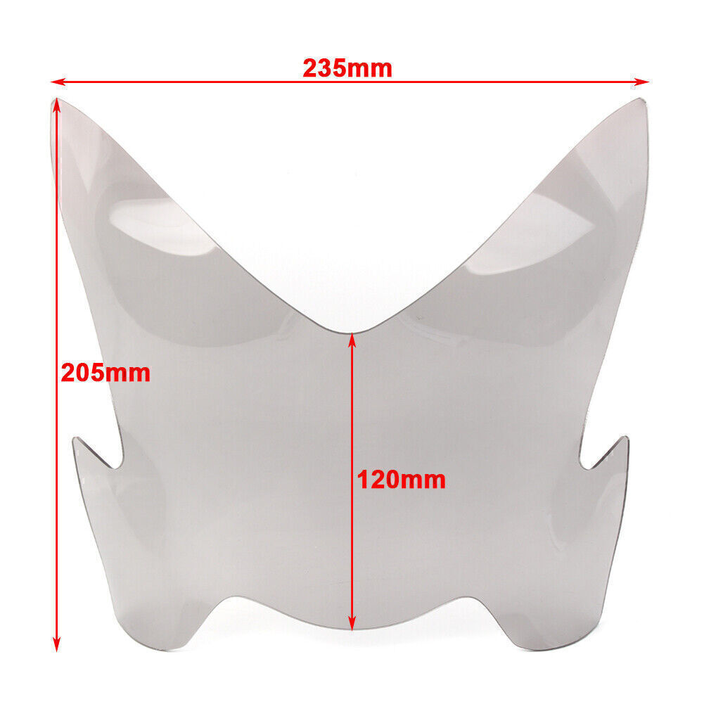 Front Headlight Guard Shield Screen Lens Cover for SUZUKI GSX-S1000 17-21 Grey Q