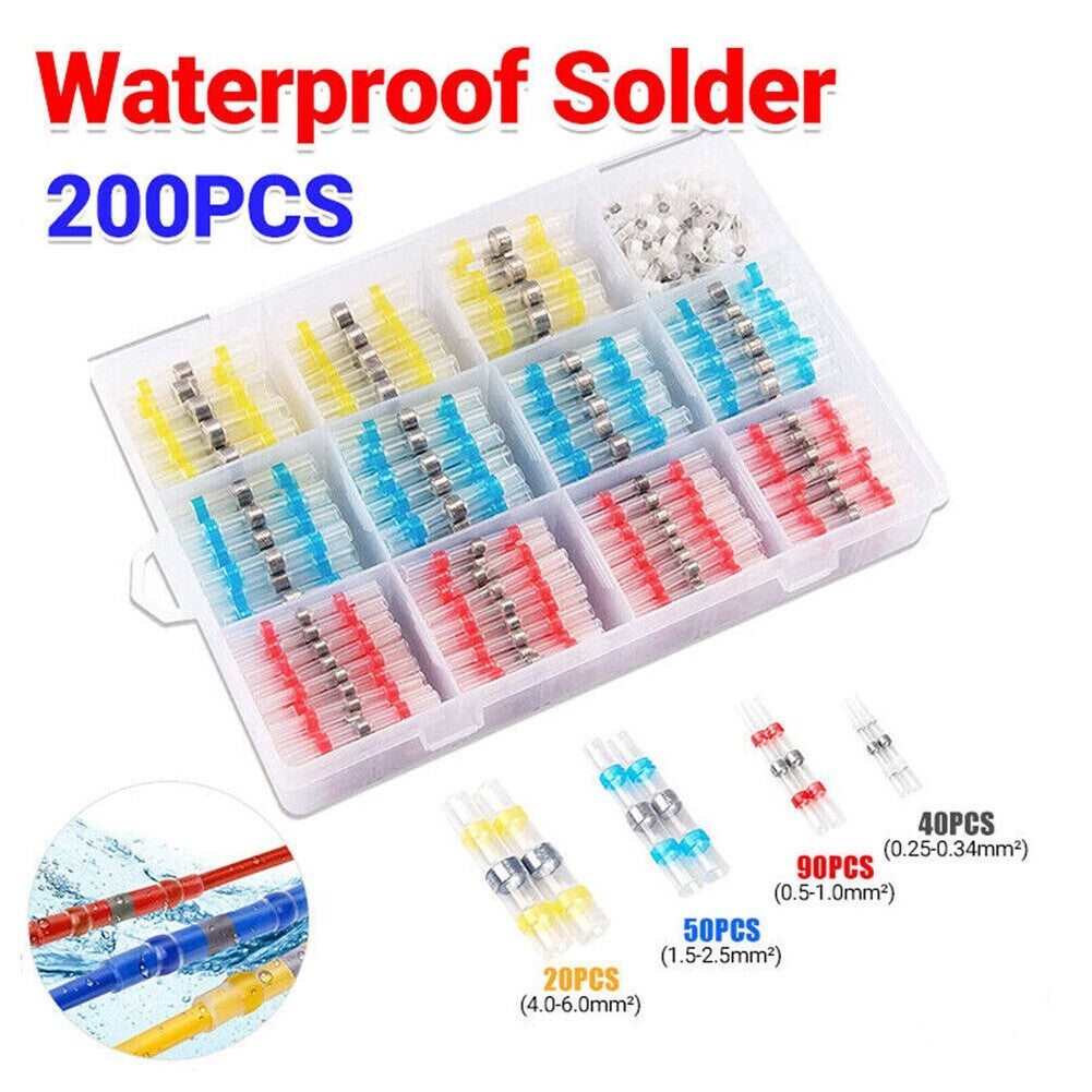 200X Solderstick/Waterproof Solder Wire Connector Kit Tool Accessories v