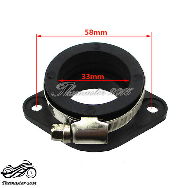 Carb Intake Adapter Boot Rubber Pipe Flange For Zongshen 2V 190cc Pit Dirt Bike Q