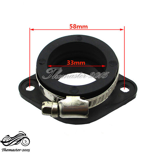 Carb Intake Adapter Boot Rubber Pipe Flange For Zongshen 2V 190cc Pit Dirt Bike Q