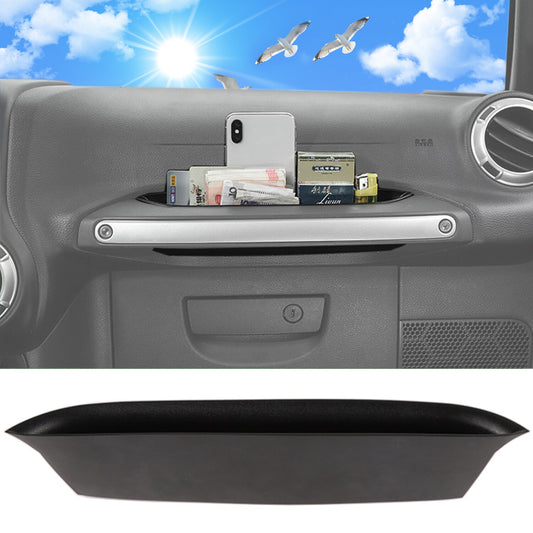 for Jeep for Wrangler 2011-2017 Grab Tray Grab Bar Storage Tray Organizer Box Black