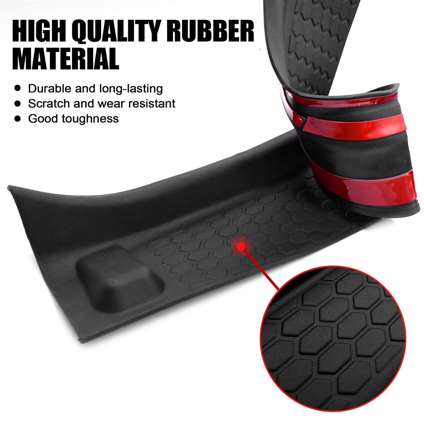 4pcs For 2020-2024 for Jeep Gladiator JT 4 Door Sill Guards Entry Scuff Plate Cover