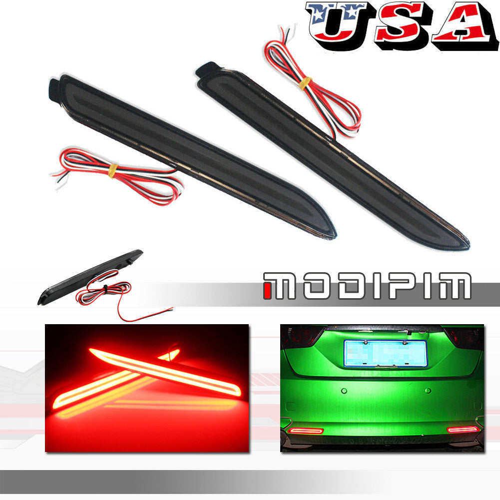 for for Lexus ISF RCF RX300 rear bumper reflector tail brake red LED light - v