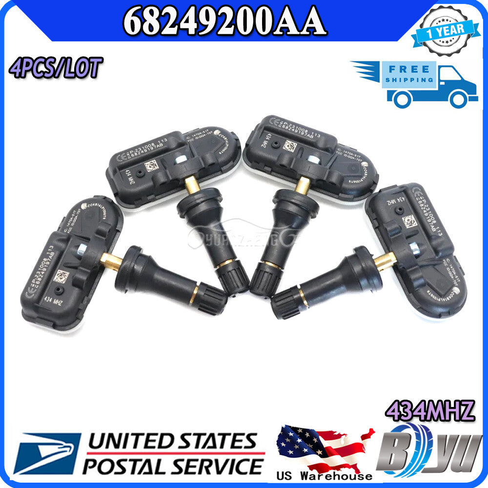 New TPMS sensor 68249200AA 4X for RAM 2500 tire pressure monitoring system