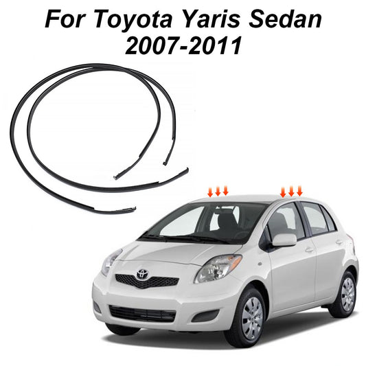 2xRoof Drip Weatherstrip Seal Strp for Toyota 2007-2011 Yaris Sedan 75551-52160