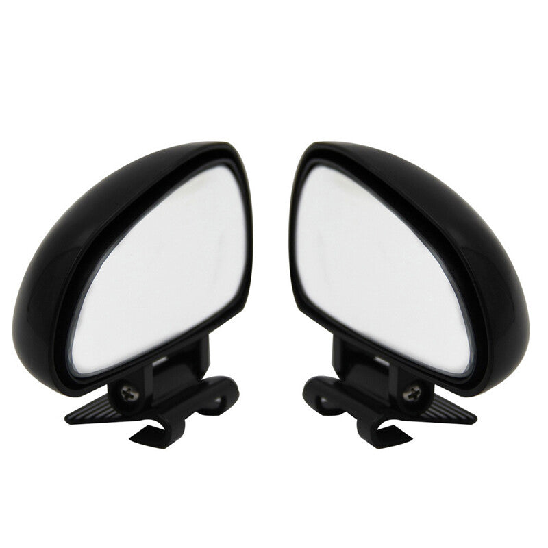 2-piece adjustable rotating wide-angle blind spot rearview mirror with auxiliary lens - n
