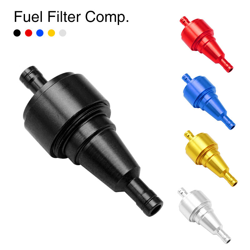 Motorcycle fuel filter 6mm CNC aluminum alloy filter modification filter element Q