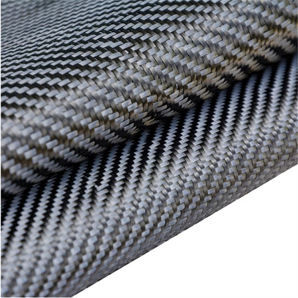 12x60 Carbon Fiber Cloth Dry 3K 2x2 Twill Weave Honeycomb Hybrid Fabric Black Q