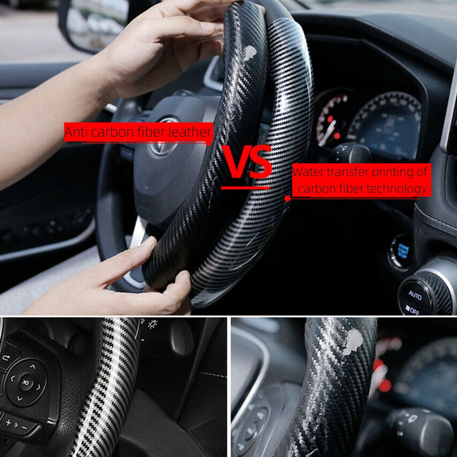 PU leather car armrest with tissue box armrest protection car storage box- v