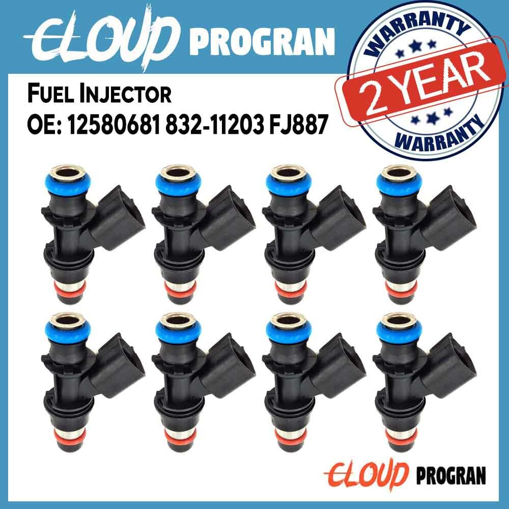 8Pcs Fuel Injector 12580681 For Silverado Express for GMC for Sierra Savana n