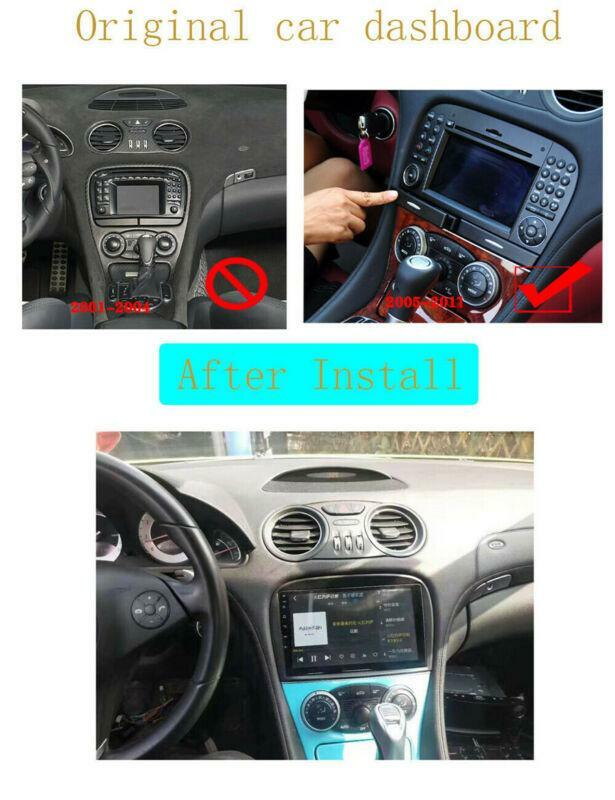 9-inch Android 10.1 Car Stereo Radio GPS Main Unit 2+32G for Mercedes SL Class 05-11- n
