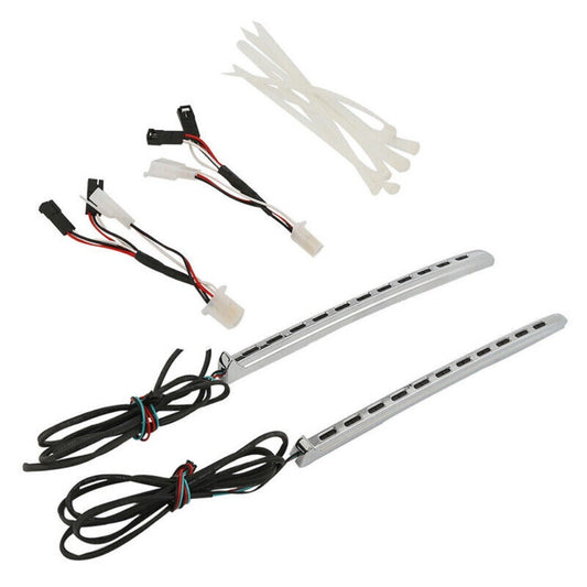 Fit for Honda Goldwing GL1800 2001-2010 Chrome LED Running Fairing Lights A4 New n