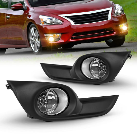 For 2013 - 2015 for Altima Sedan 4Dr Fog Light Kit L+R- v
