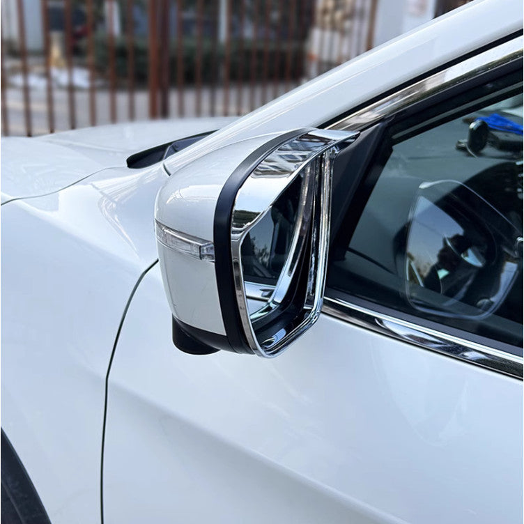 For Murano 2015-2024 Chrome Rearview Mirror Rain Eyebrow Cover v