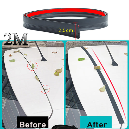 2M Hatch Trunk Top Edge Seal Black Rubber Strip Universal for SUV /MPV/Hatchback