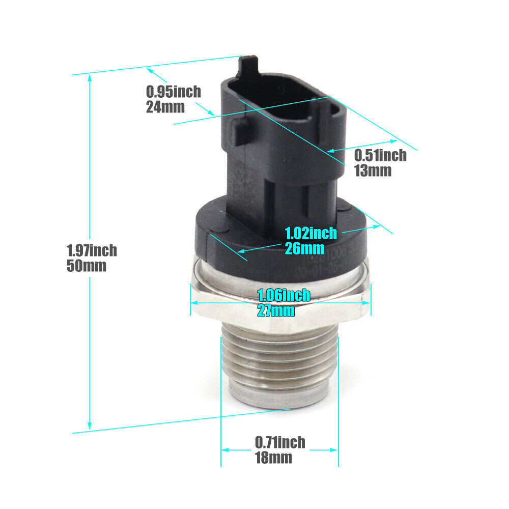 Fuel Rail Pressure Sensor Fits for Dodge Diesel 6.7L 0281006327 2007-12