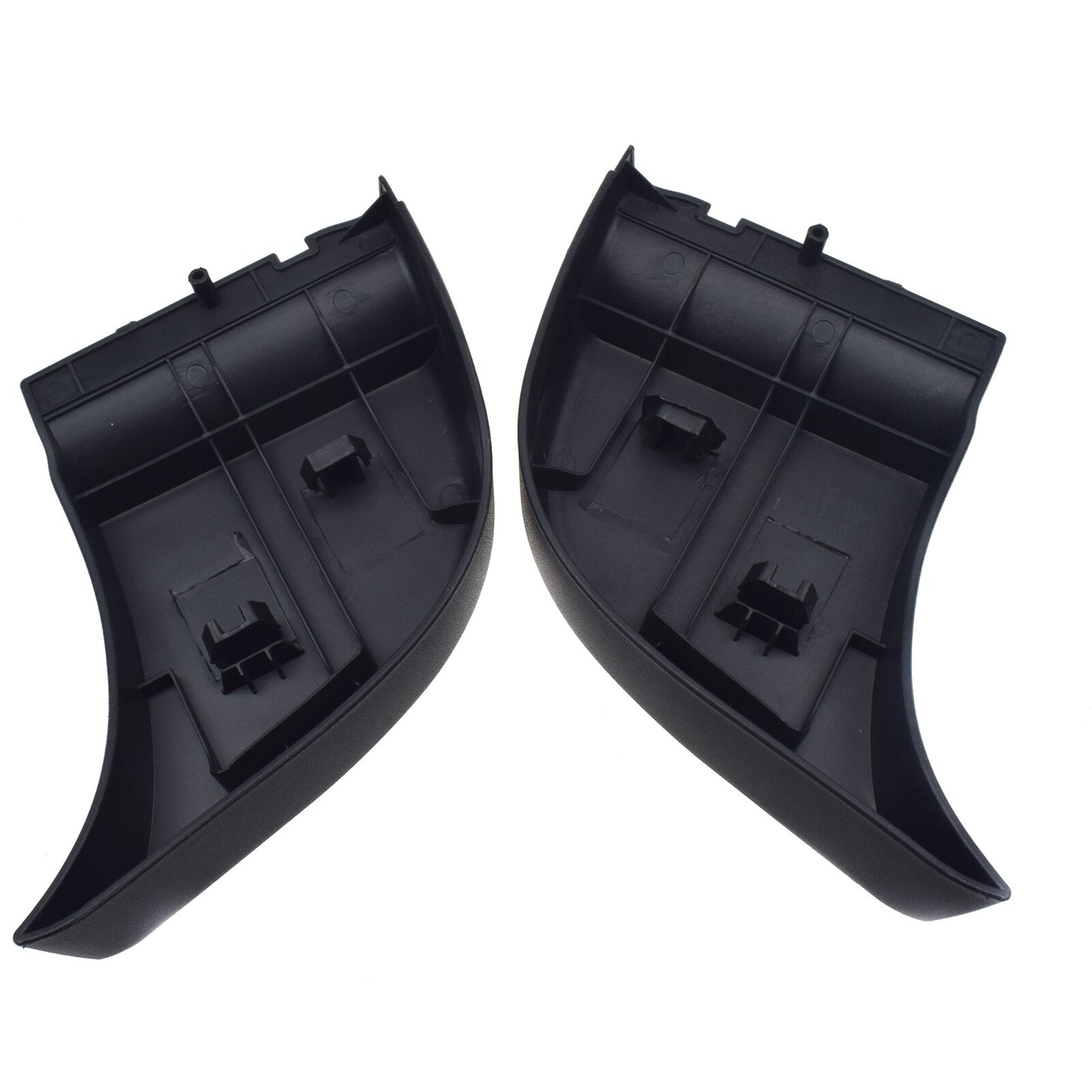 Pair Rear Side Bumper End Plate Corner Cap Black for Toyota Hilux Vigo 2004-15