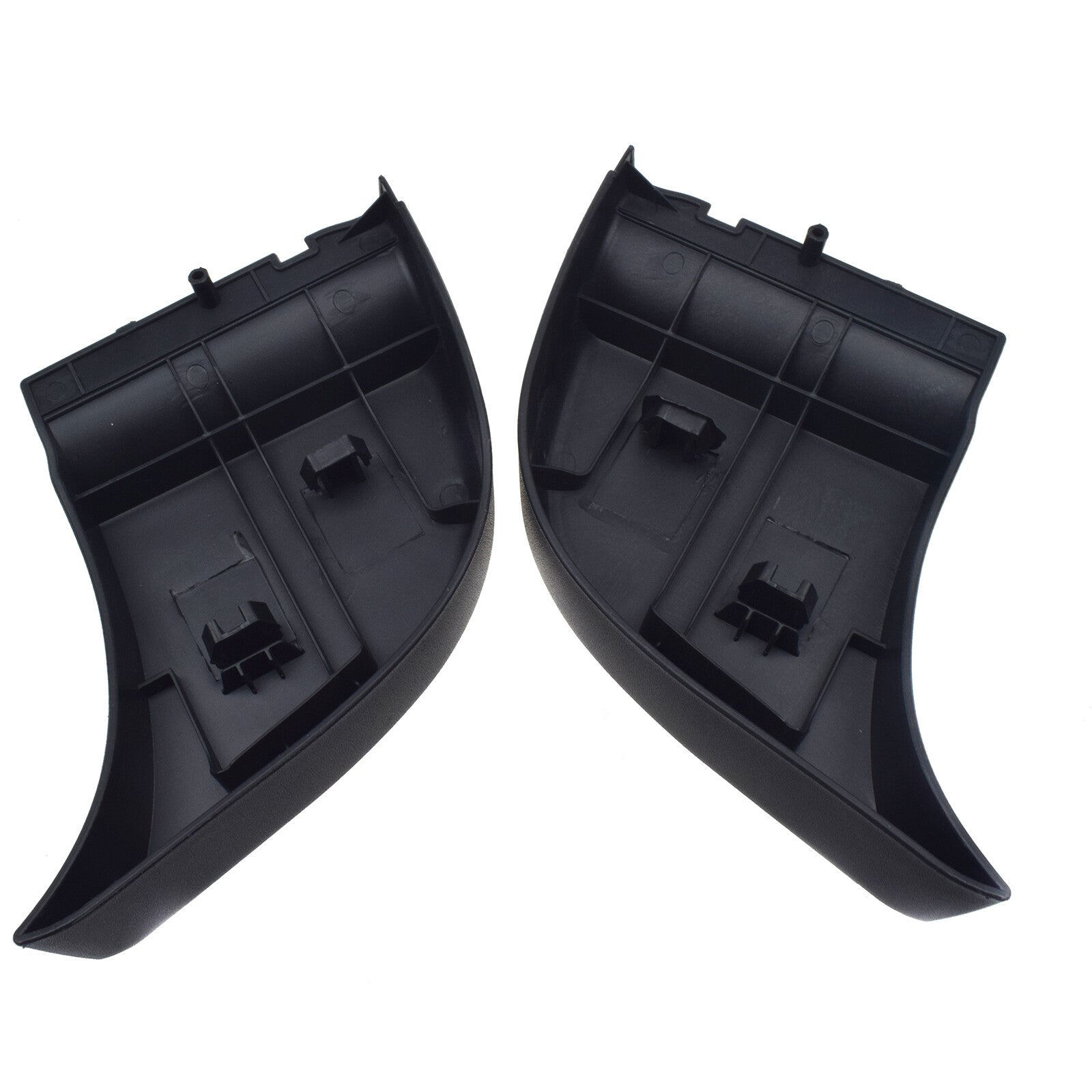 Pair Rear Side Bumper End Plate Corner Cap Black for Toyota Hilux Vigo 2004-15