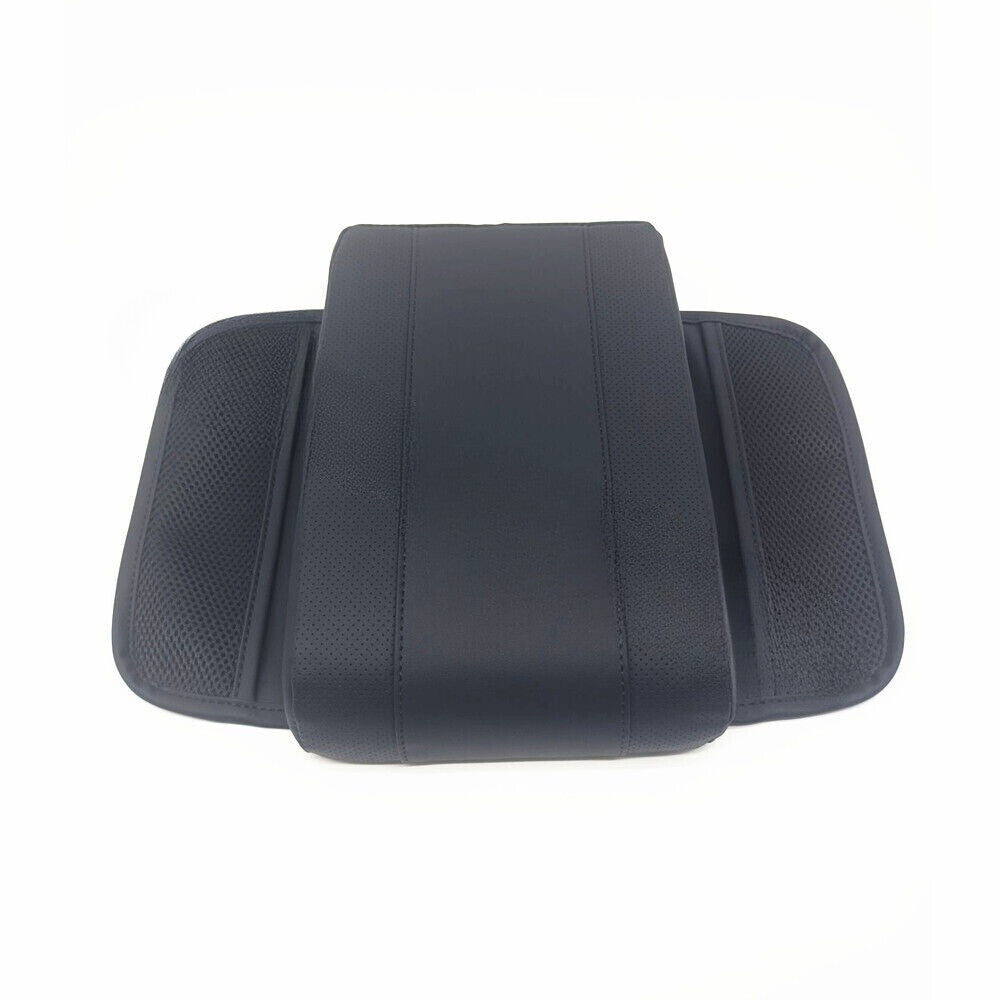 PU Leather Car Armrest Box Cover Elbow Support Heighten Protector Black New n
