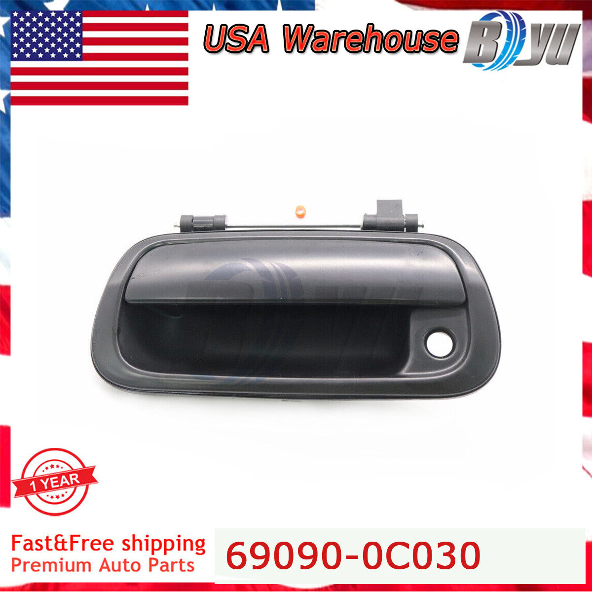 Tailgate Tail Gate Handle Texture for Toyota Pickup Tundra Truck 2000-2006 Black