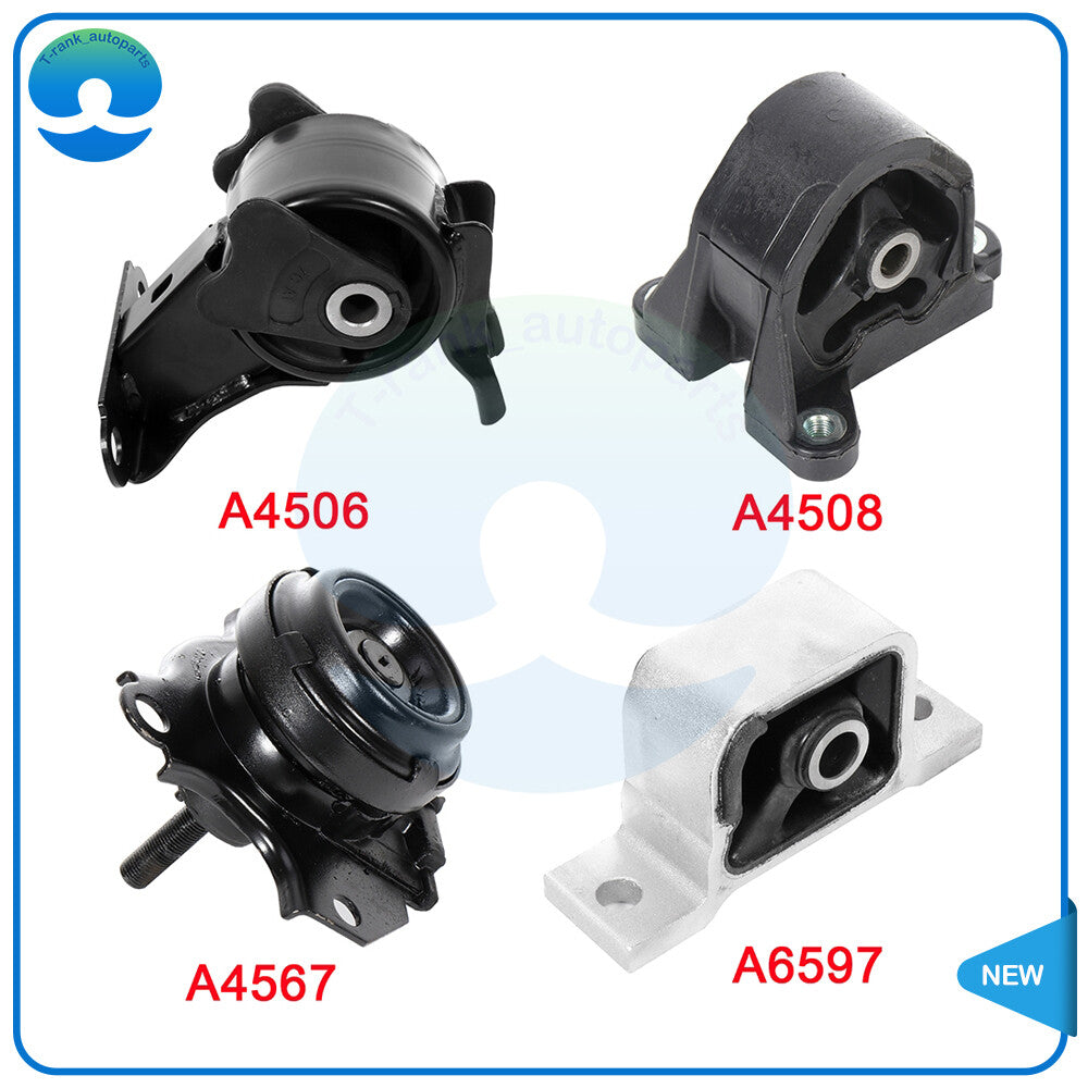 4PC Engine Motor  Transmission Mounts A6597 Fit for 2002-2006 for Acura RSX 2.0L