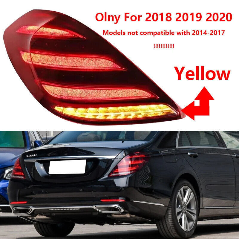 Right Tail Light Brack Lamp for Mercedes Benz S Class 222 Sedan 4-Door 2018-2020