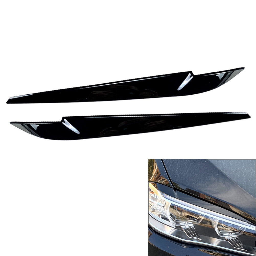 for BMW X5 F15 X6 F16 2014-2018 Car Front Headlight Eyebrow Lamp Brow Cover Trim