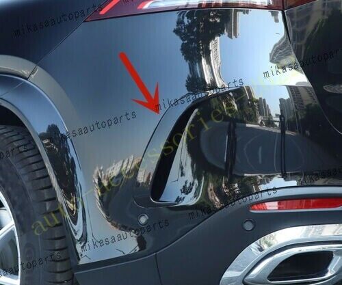 Black Rear bumper Air Vent Outlet Fender Cover for Benz GLE 350 450 2020-2023