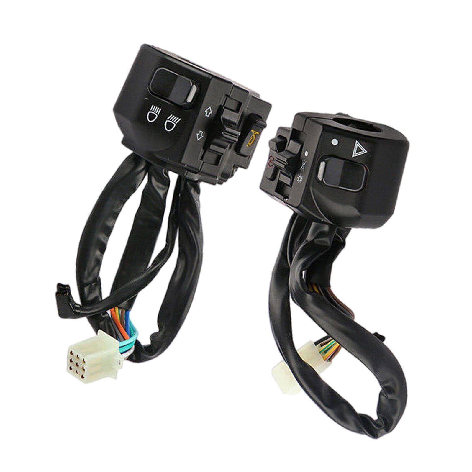 2X Motorcycle Parts Handlebar Horn Turn Signal Headlight replacement Switch 7/8'