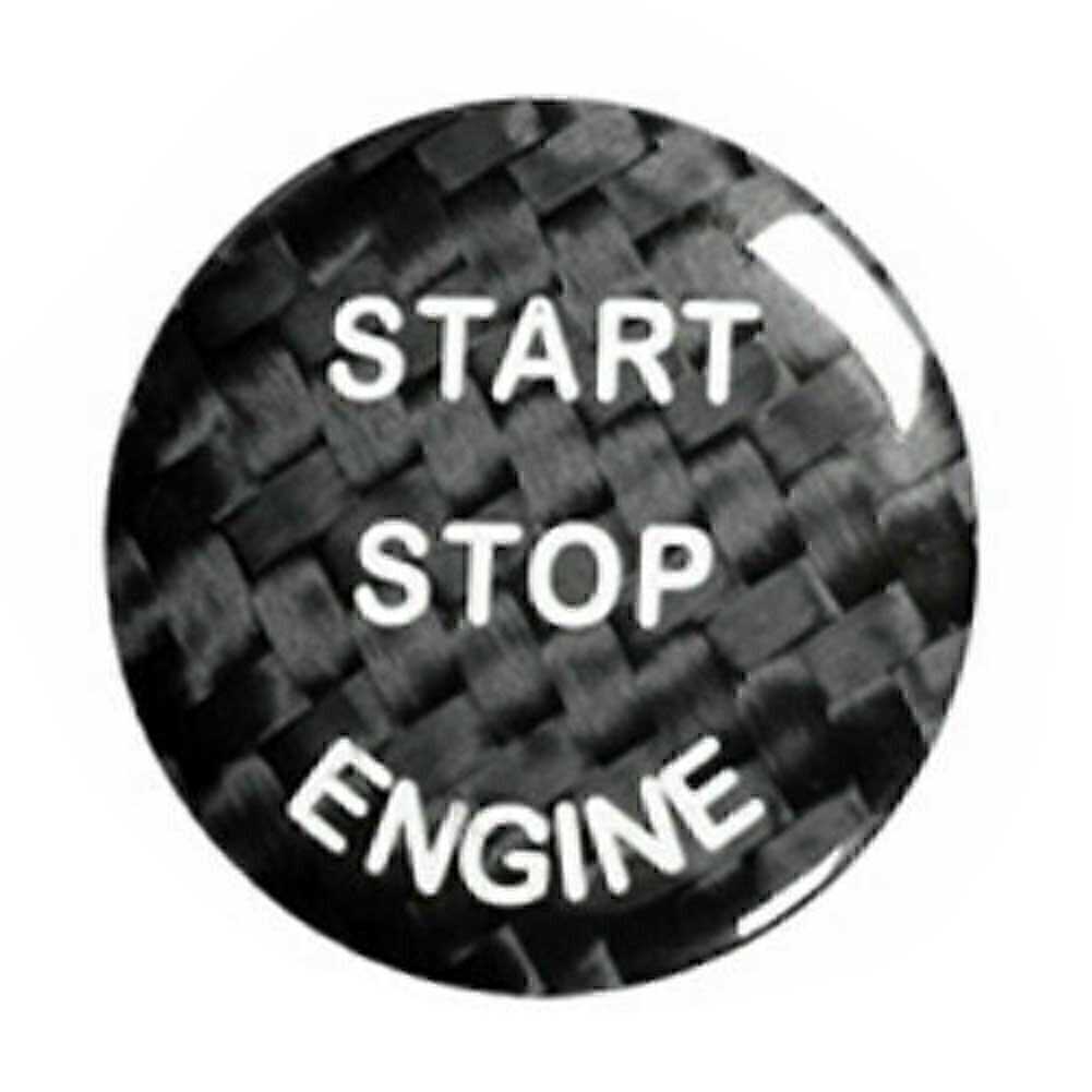 Keyless start button protective cover, Trim Fit, for BMW F-Chassis 1 2 3 4 5 6 X3 M5, Black.