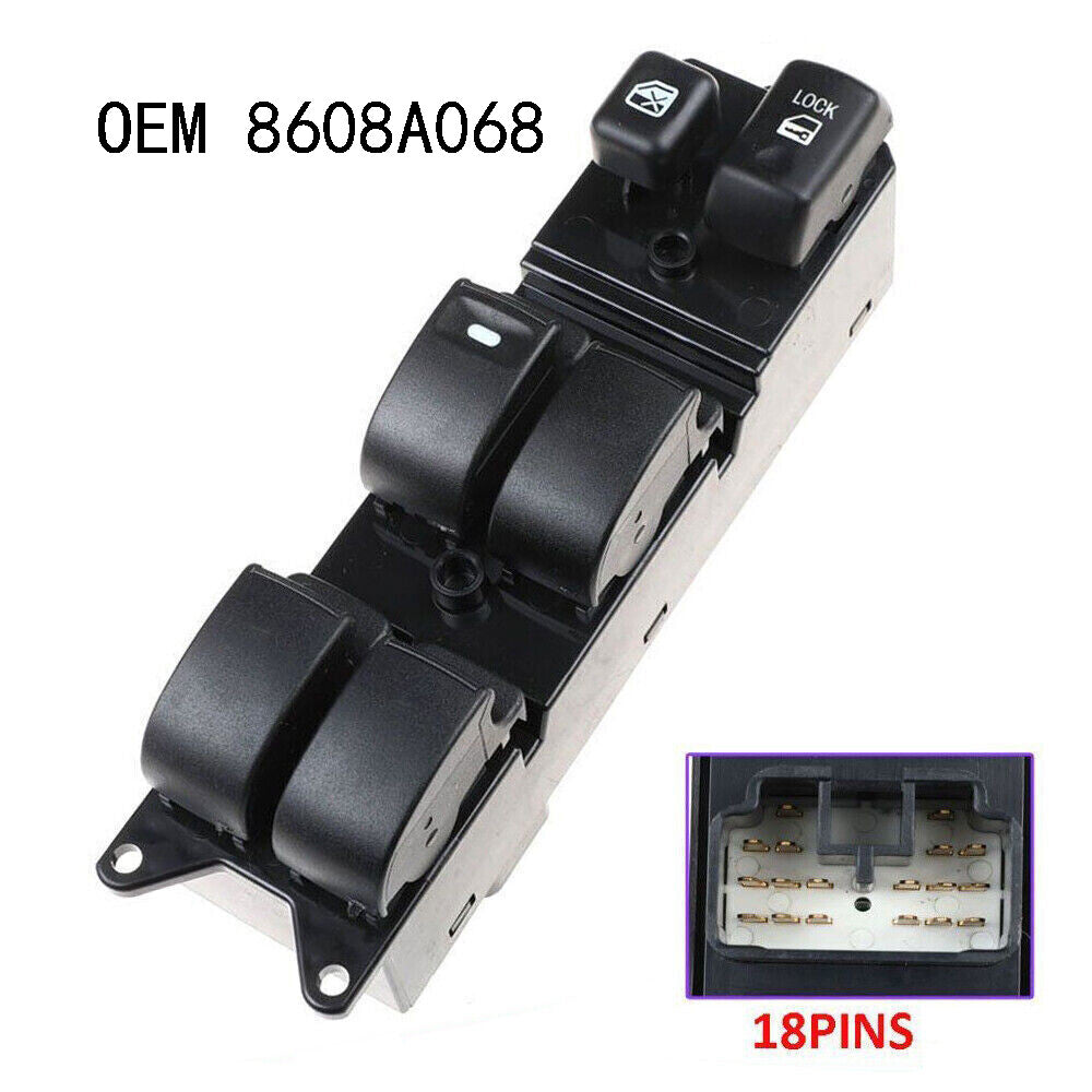 8608A068 Front Door Power Window Switch Driver Side Fits for Mitsubishi Lancer