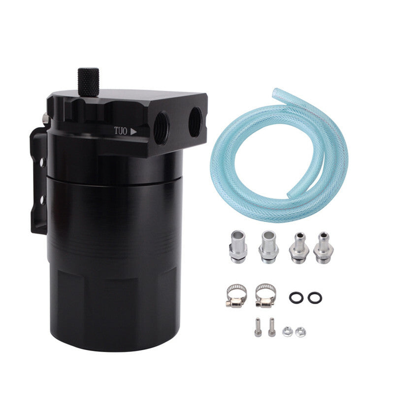 300ml Aluminum Baffled Car Oil Catch Tank Can Reservoir Universal Oil Catch Tank