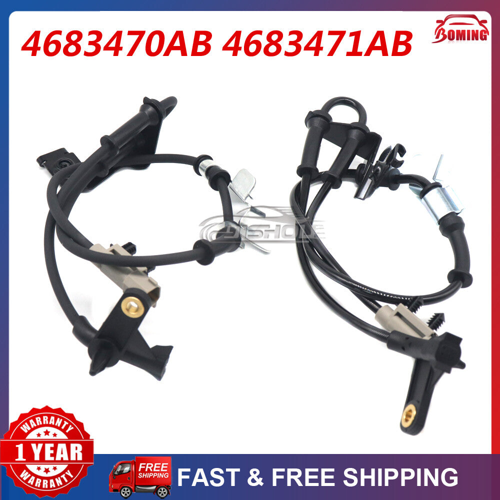 2x ABS Wheel Speed Sensor 4683470AB 4683471AB for Chrysler Town & Country for Dodge