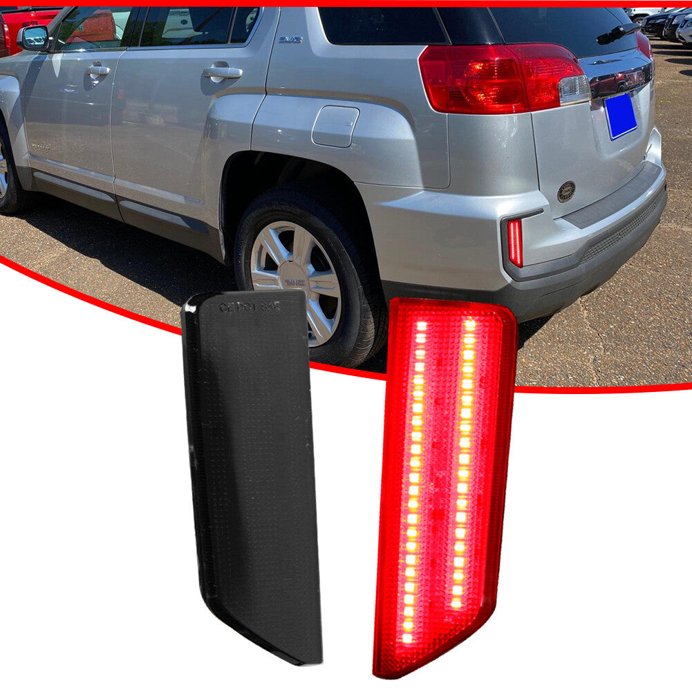 For 2016 for GMC Terrain Smoked Lens Rear Reflector Fog Light Tail Brake Light - v