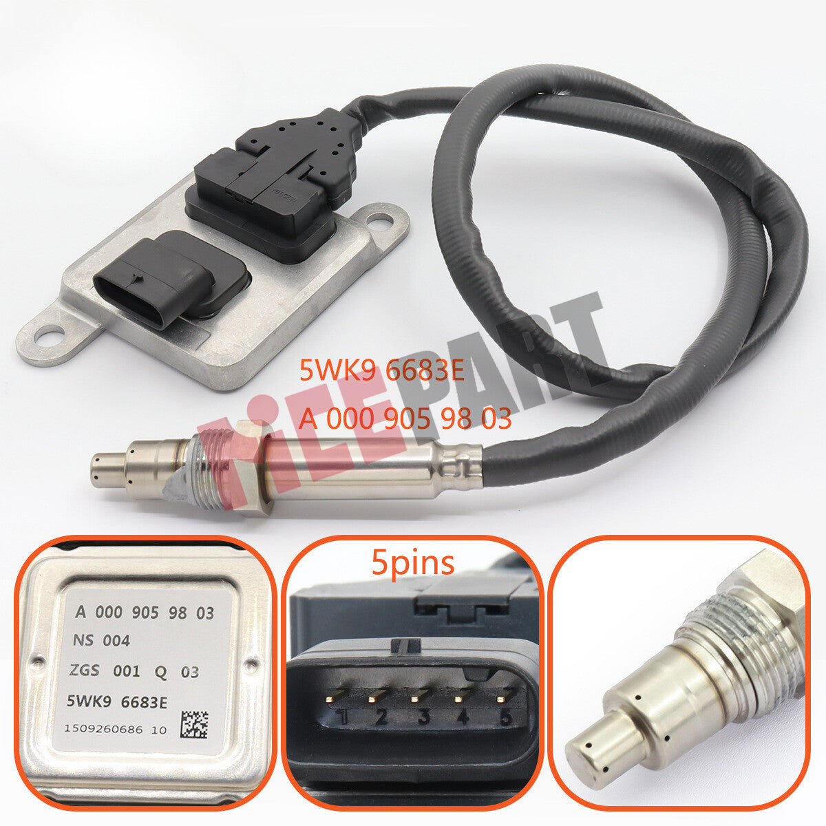 5WK96683E A0009059803 Nox Sensor Compatible - for Mercedes-Benz CLA W117/C117, VITO, V-CLASS