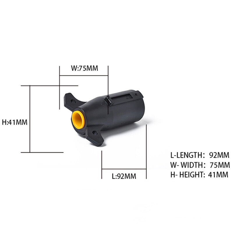 7-way round trailer side 7-pin RV blade harness connector plug heavy-duty - n