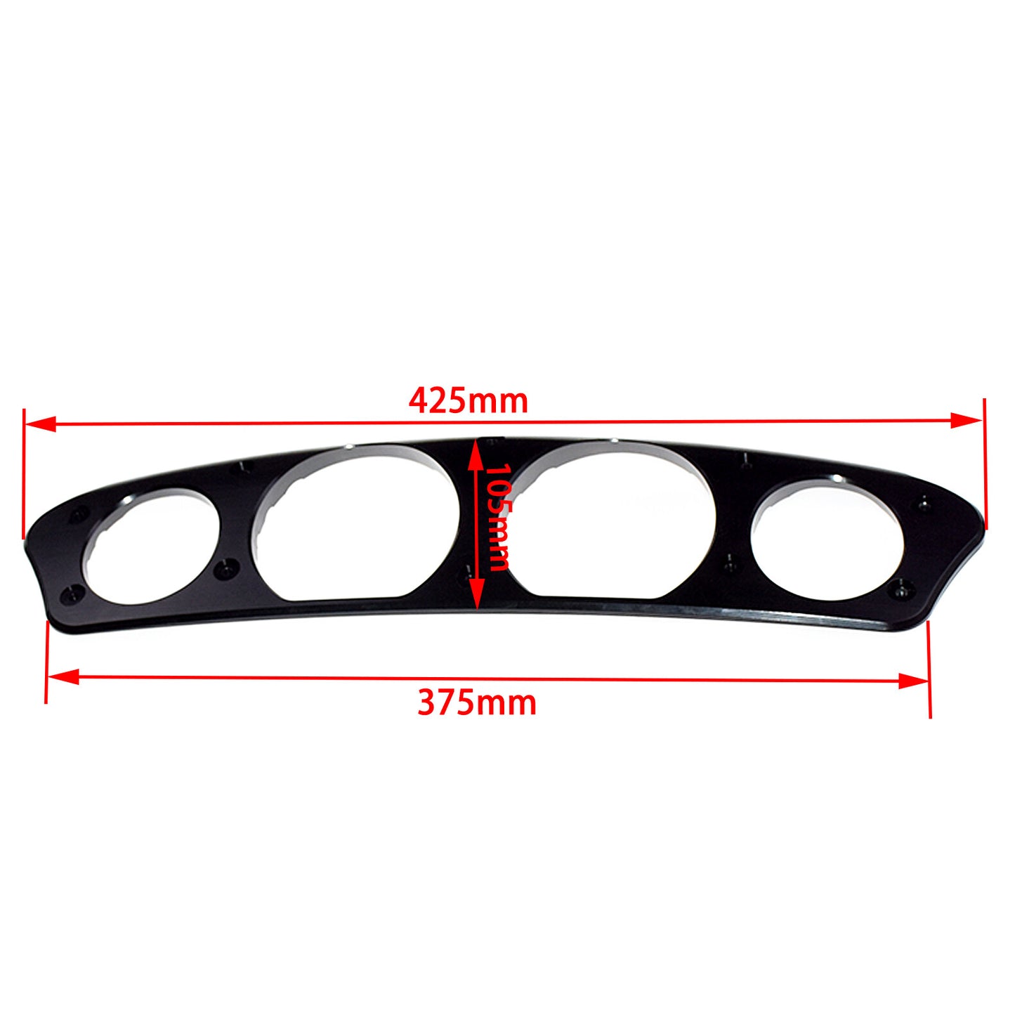 Horizontal Stripe Gauge Trim Cover for Harley Touring Electra Street Glide 14-23