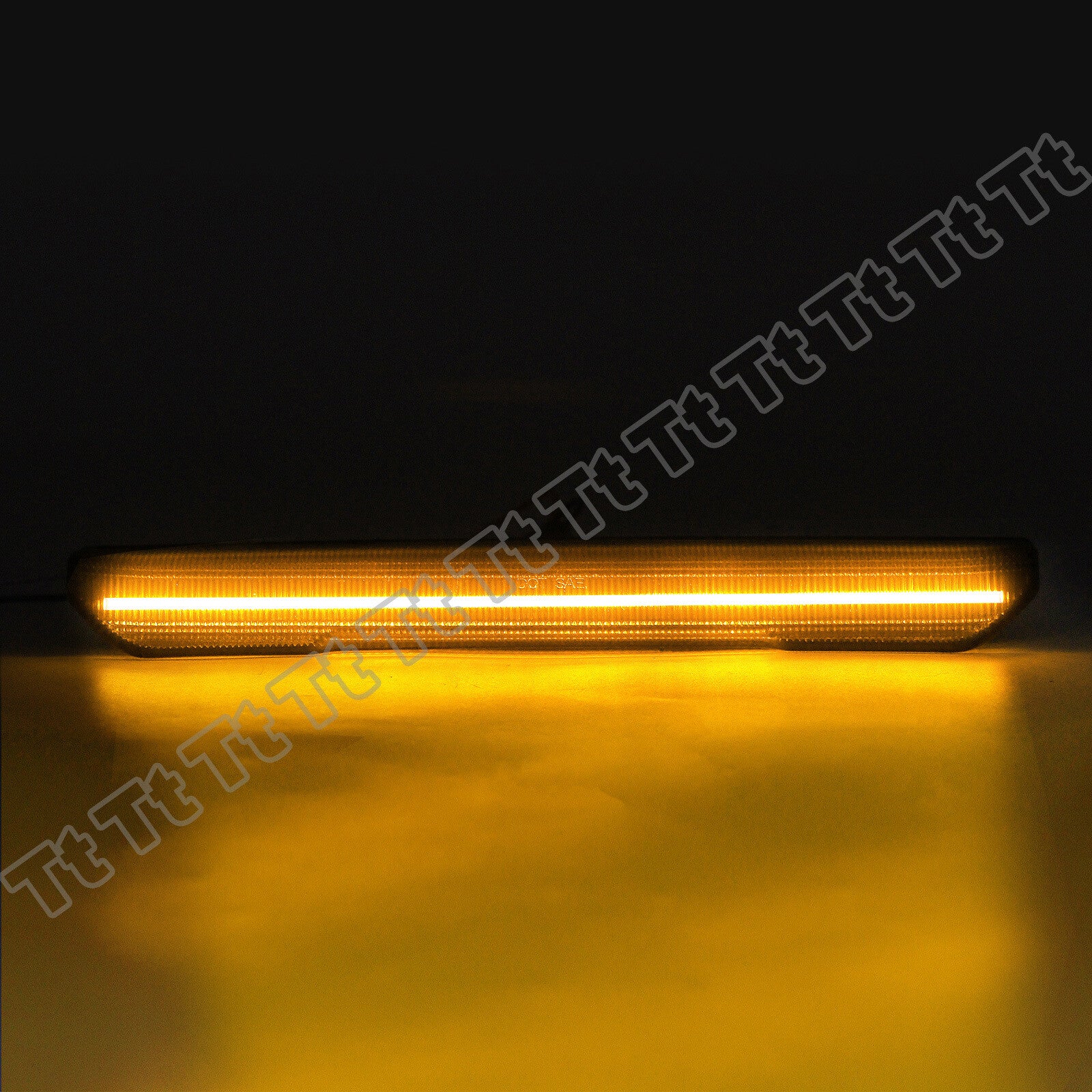 4pcs LED Front and Rear Side Marker Lights for 2020 - 2024 for GMC for Sierra 2500 3500 HD Smoked - v