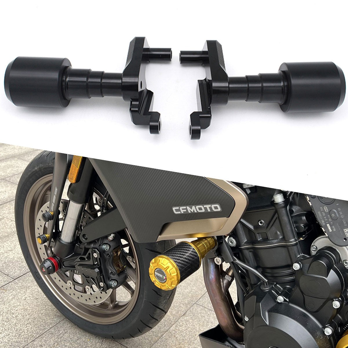 Motorcycle Frame Sliders Crash Protector For CF-moto 800NK 2023-2026 Q
